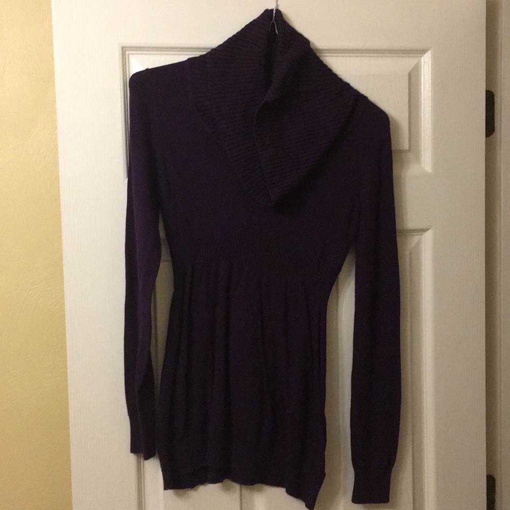 Maternity cowl neck top
